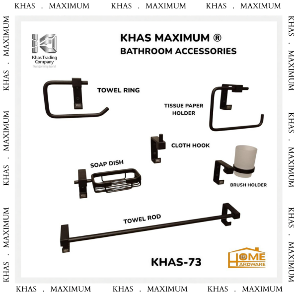 KHAS BATH SET 73 BLACK 