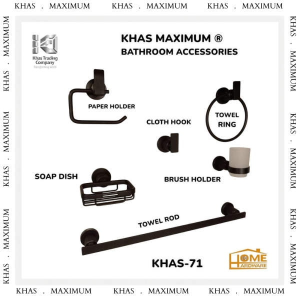 KHAS BATH SET 71 BLACK