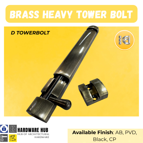 TOWER BOLT BRASS CLASSIC D DESIGN AB