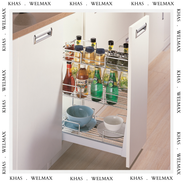 SPICE RACK WITH BOTTLE HOLDER PTJ023D WELMAX