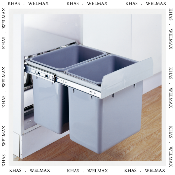 DUSTBIN DOUBLE SLIDE (12L+2x6L) CLG025A 