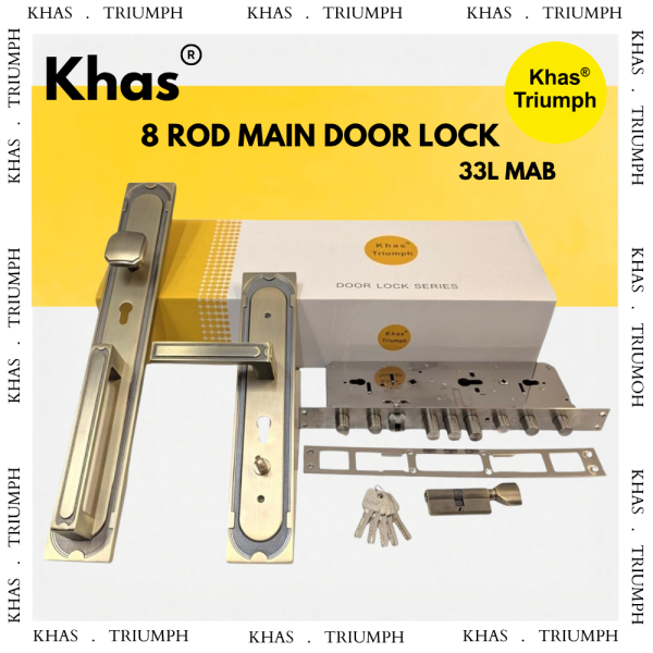 KHAS 8 ROD MAIN DOOR LOCK 33L