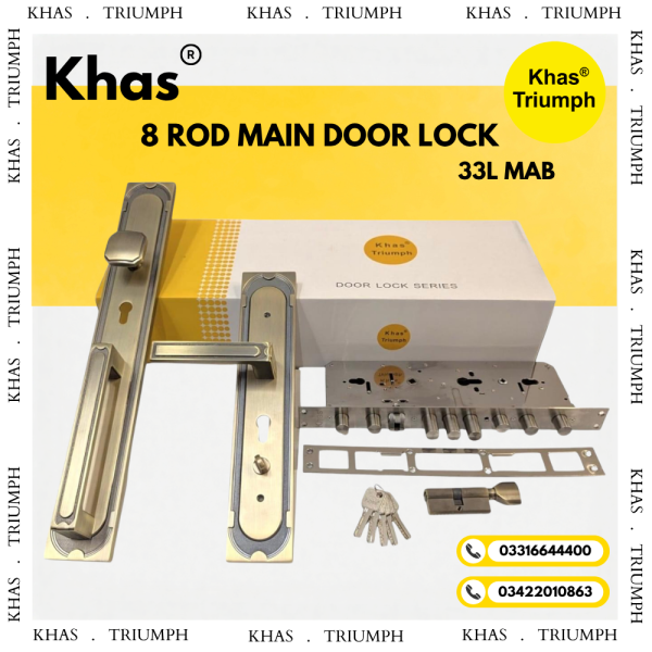KHAS 8 ROD MAIN DOOR LOCK 33L KHAS 8 ROD MAIN DOOR LOCK 33L