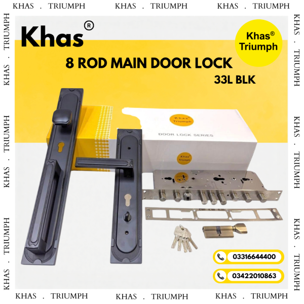 KHAS 8 ROD MAIN DOOR LOCK 33L