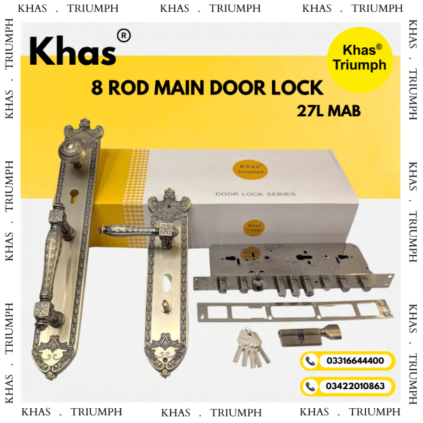 KHAS 8 ROD MAIN DOOR LOCK 27L