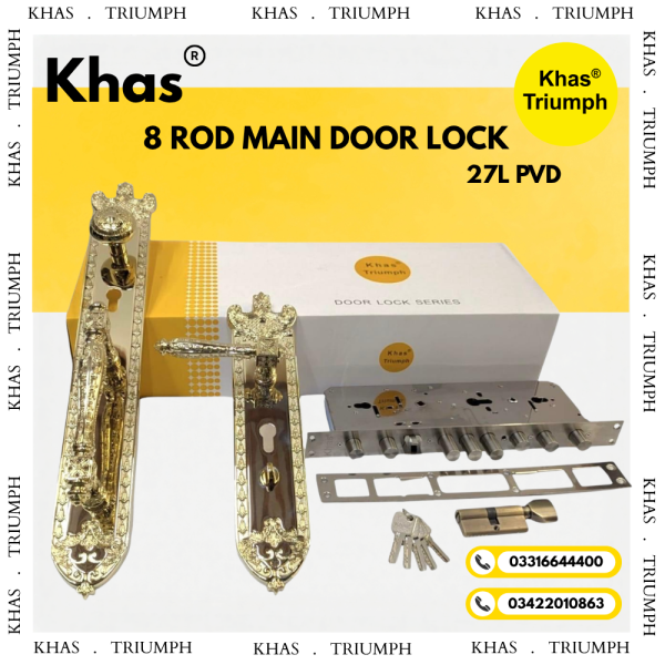 KHAS 8 ROD MAIN DOOR LOCK 27L