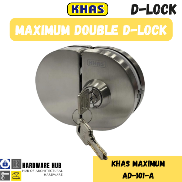 KHAS GLASS DOOR D LOCK DOUBLE