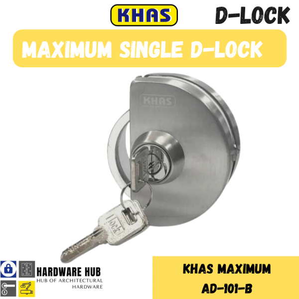 KHAS GLASS DOOR D LOCK SINGLE