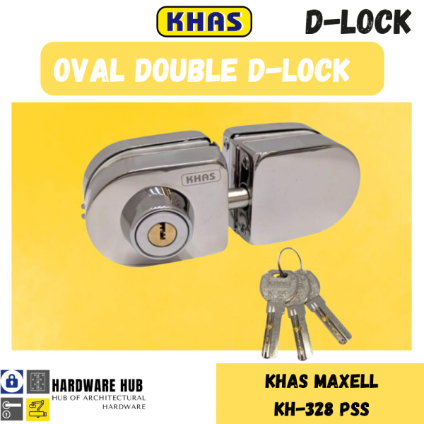 KHAS MAXELL GLASS DOOR D LOCK OVAL