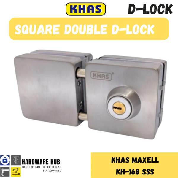 KHAS MAXELL GLASS DOOR D LOCK SQUARE