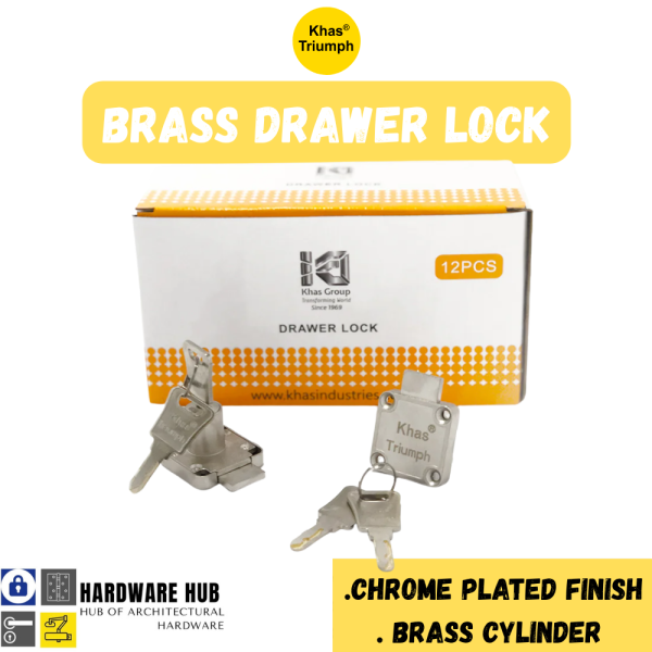KHAS TRIUMPH AT-22 BRASS DRAWER LOCK