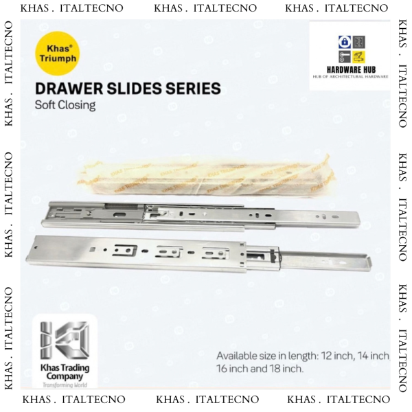 KHAS ITALTECNO SOFT CLOSE/PUSH TO OPEN DRAWER SLID...